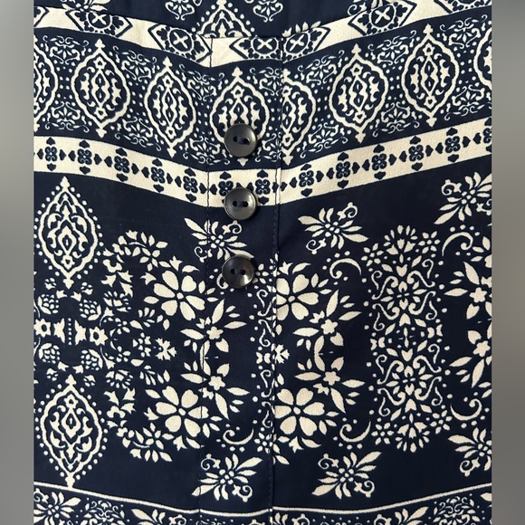 Pink Republic Dark Blue 3/4 Sleeve Tunic. Size Medium. - Picture 6 of 10